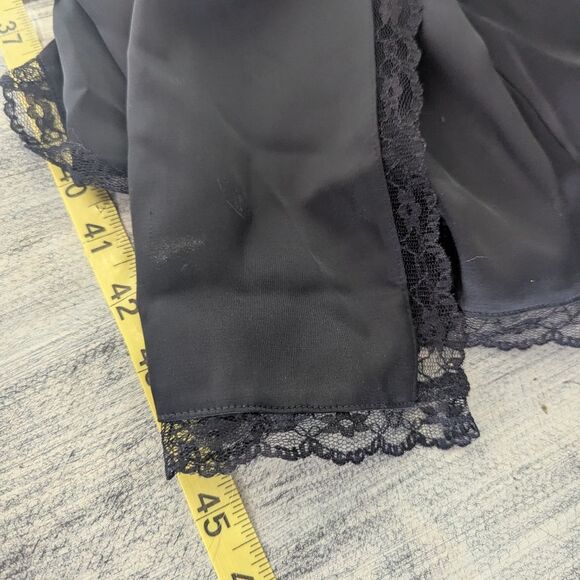 Abercrombie & Fitch Black Lace High Slit Midi Dress M Tall New with tags - Picture 11 of 11